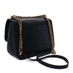Louis Vuitton Grained Calfskin Lockme Chain Bag PM Black