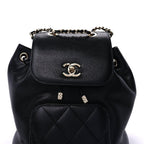 Chanel Caviar Quilted Mini Business Affinity Backpack  Black