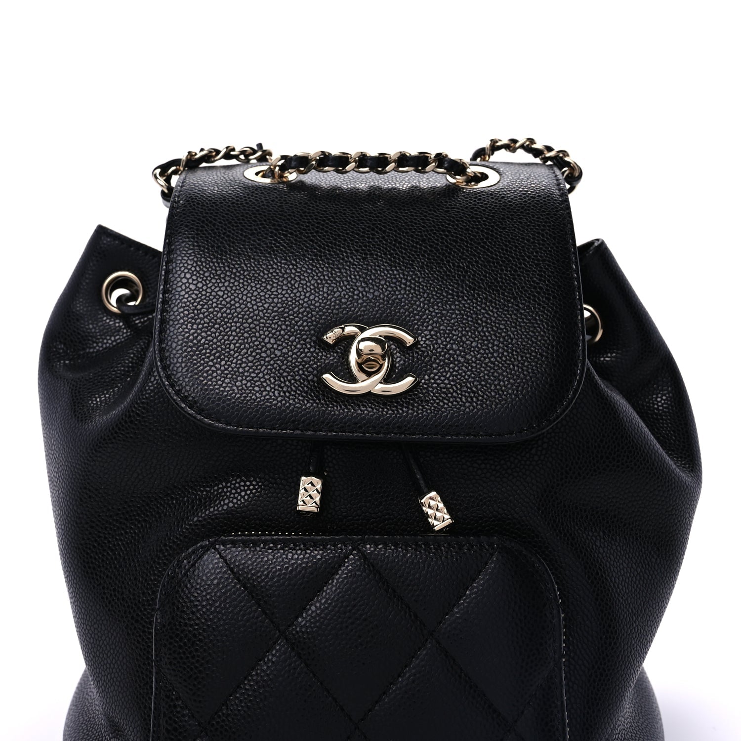 Chanel Caviar Quilted Mini Business Affinity Backpack  Black