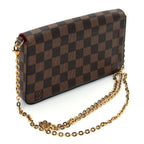 Louis Vuitton Damier Ebene Pochette Felicie Chain Wallet