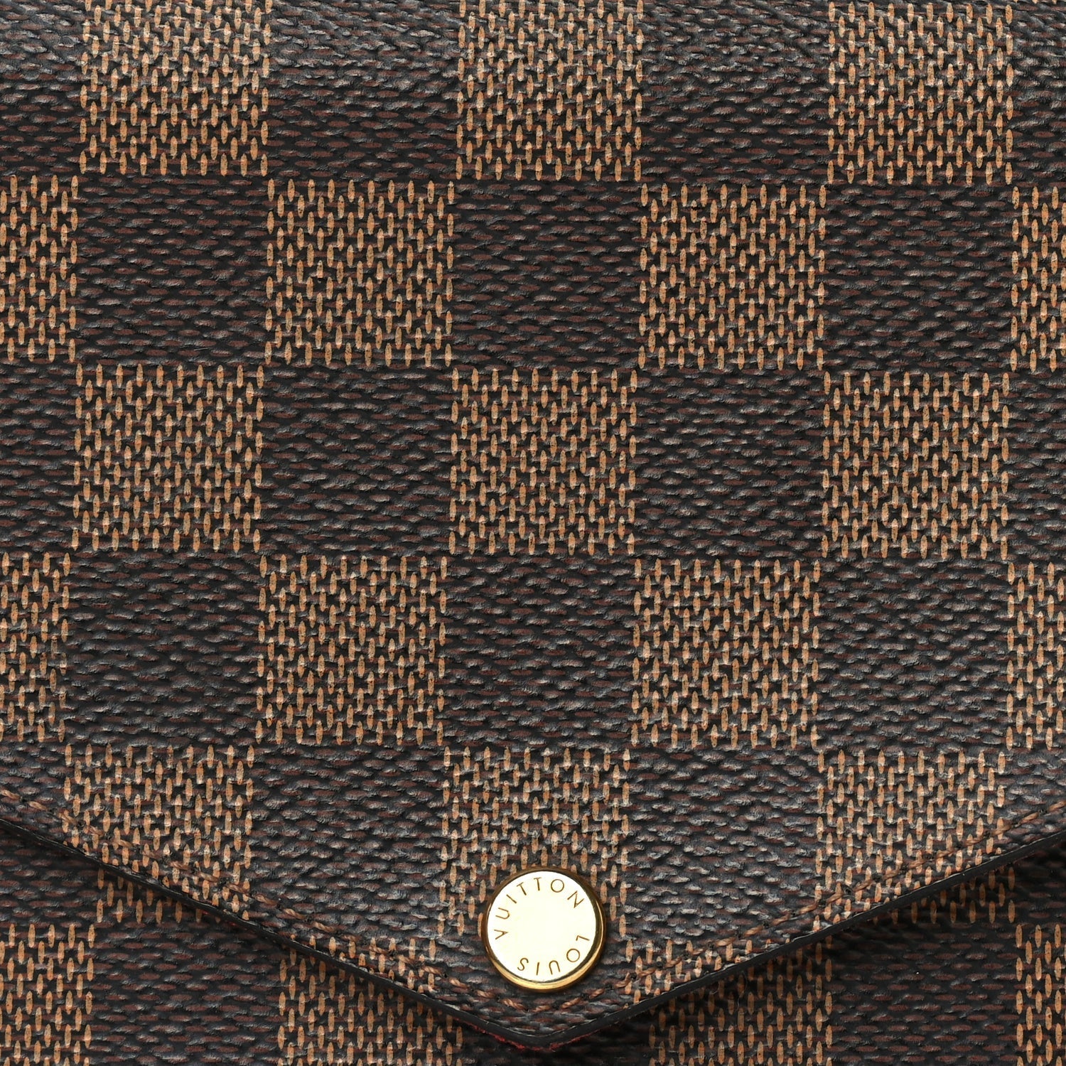 Louis Vuitton Damier Ebene Pochette Felicie Chain Wallet