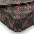 Louis Vuitton Damier Ebene Pochette Felicie Chain Wallet