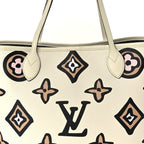 Louis Vuitton Monogram Giant Wild at Heart Neverfull MM  Creme