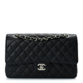 Chanel Caviar Quilted Medium Double Flap Black