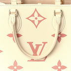 Louis Vuitton Empreinte Monogram Giant Onthego MM Creme Rose Trianon