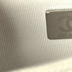 Chanel Caviar Quilted Boy Wallet On Chain WOC White