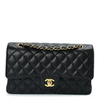 Chanel Caviar Quilted Medium Double Flap  Black