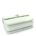 Chanel Lambskin Quilted Small Trendy Chain CC Flap Dual Handle Bag Light Blue
