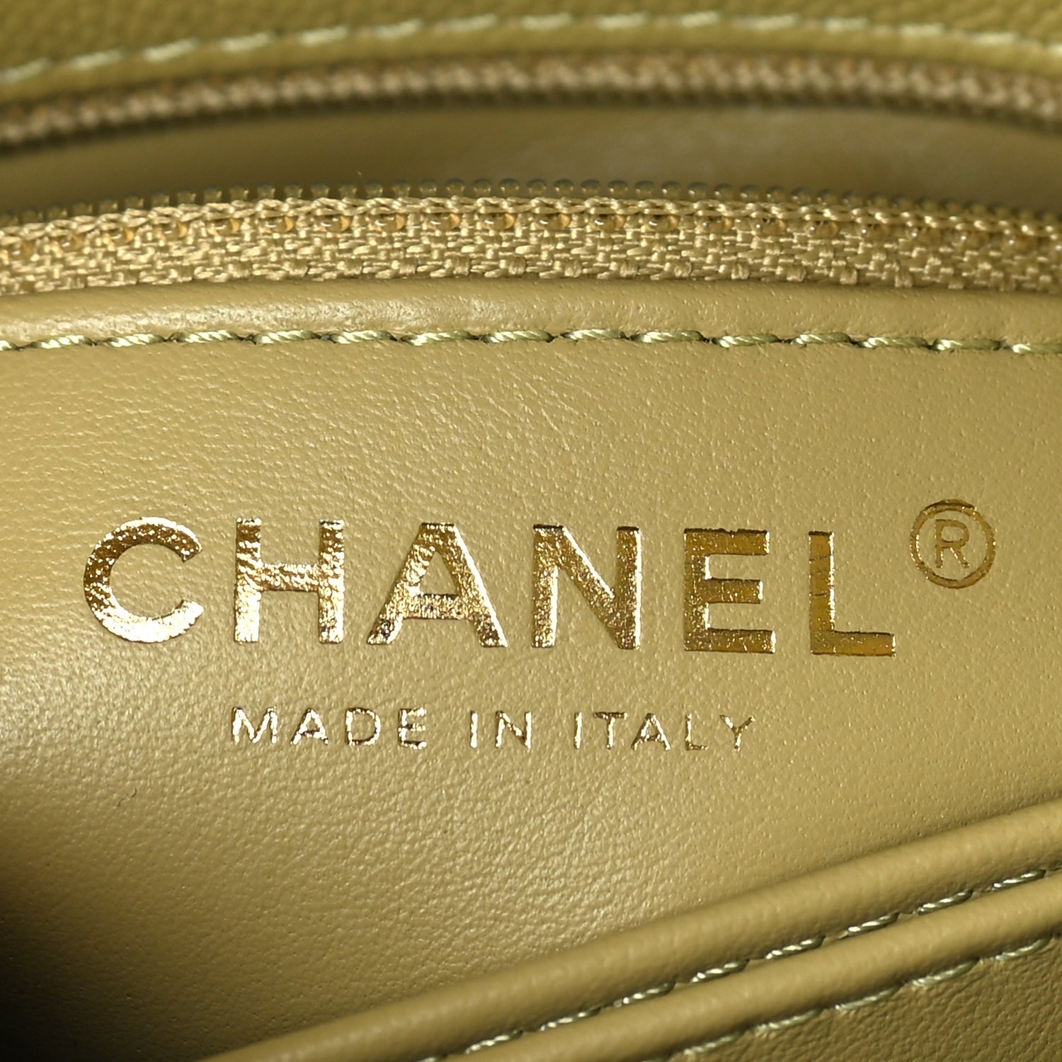 Chanel Caviar Quilted Extra Mini Coco Handle Flap Light Green