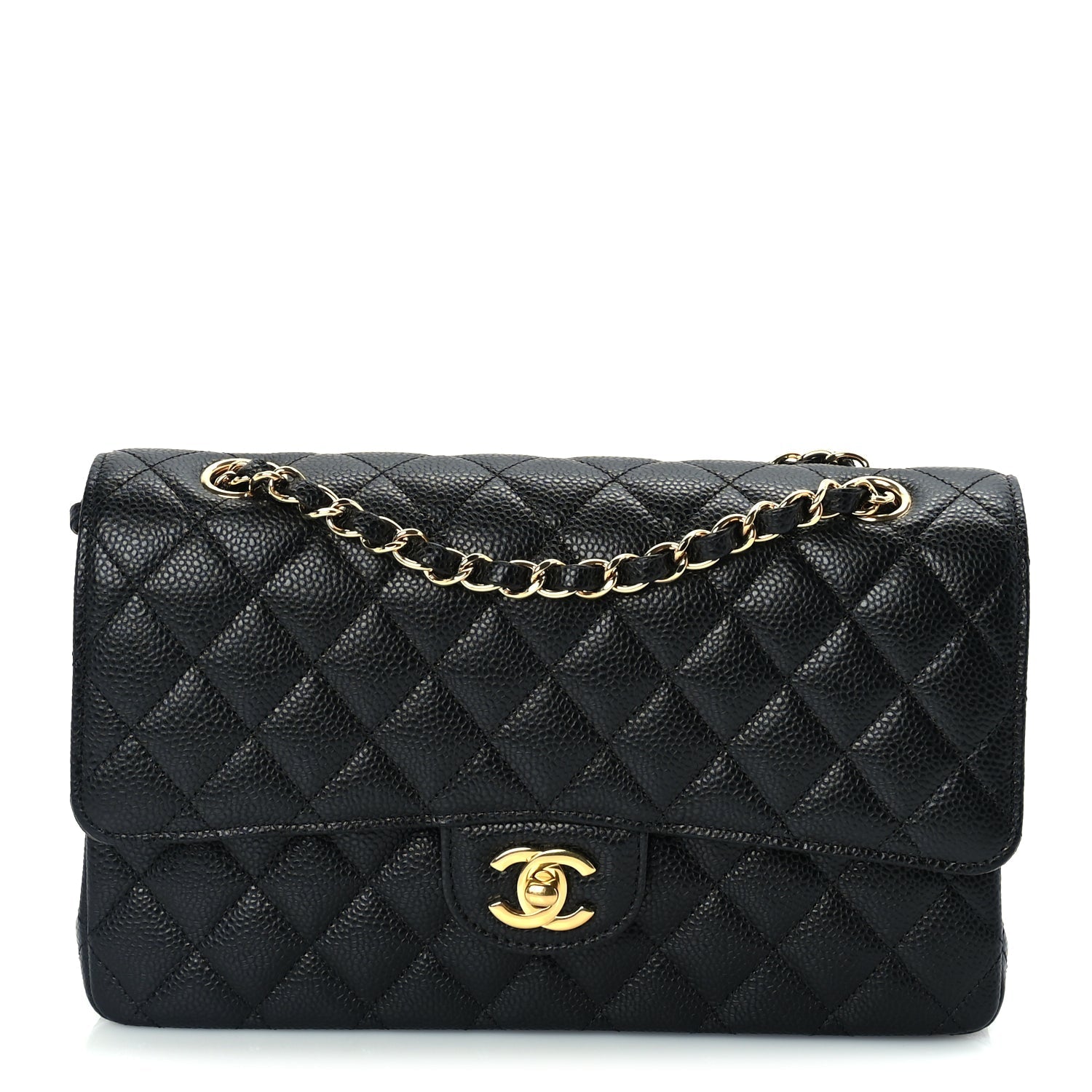 Chanel Caviar Quilted Medium Double Flap Black