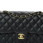 Chanel Caviar Quilted Medium Double Flap Black