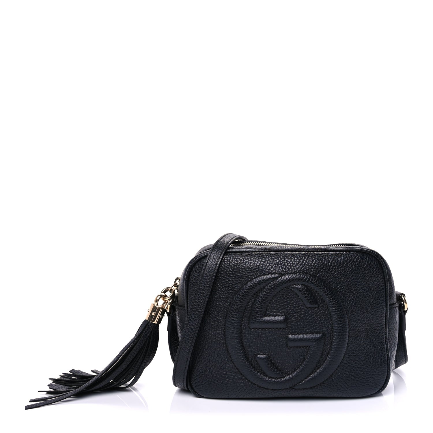 Gucci Pebbled Calfskin Small Soho Disco Bag Black