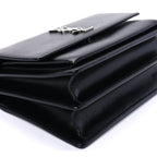 Saint Laurent Calfskin Medium Monogram Sunset Black