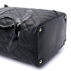 Chanel Calfskin Quilted Medium Cambon Tote Black