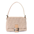 Fendi Wool Zucca Mama Baguette Beige