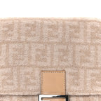 Fendi Wool Zucca Mama Baguette Beige