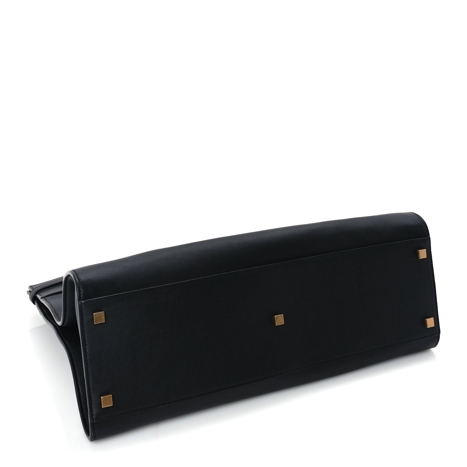Saint Laurent Calfskin Medium Manhattan Shopper Tote  Black
