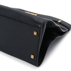 Saint Laurent Calfskin Medium Manhattan Shopper Tote  Black