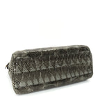 Fendi Snakeskin Large Peekaboo Iconic Satchel Green