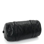 Prada Nappa Antique Re-Edition 2002 Barrel Shoulder Bag  Black