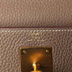 Hermes Taurillon Clemence Kelly Retourne 28 Etoupe