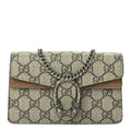 Gucci GG Supreme Monogram Super Mini Dionysus Shoulder Bag Taupe