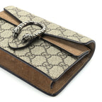 Gucci GG Supreme Monogram Super Mini Dionysus Shoulder Bag Taupe