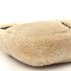 Saint Laurent Shearling Le 5 A 7 Mini Hobo Natural Beige