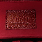 Gucci GG Supreme Monogram Ancora Calfskin Vanity Cosmetic Case  Beige Ebony Rosso
