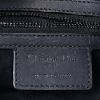 Christian Dior Ultra Matte Calfskin Saddle Bag With Strap  Black
