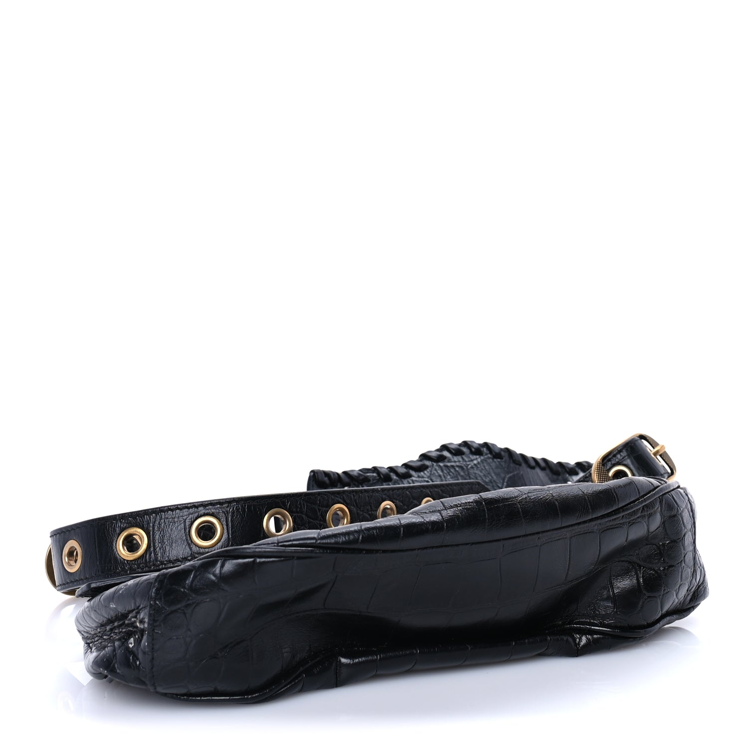 Balenciaga Agneau Arena Le Cagole Shoulder Bag XS Black