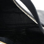Prada Soft Calfskin Arque Shoulder Bag  Black