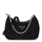 Prada Tessuto Nylon Mini Re-Edition 2000 Shoulder Bag Black