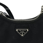 Prada Tessuto Nylon Mini Re-Edition 2000 Shoulder Bag Black