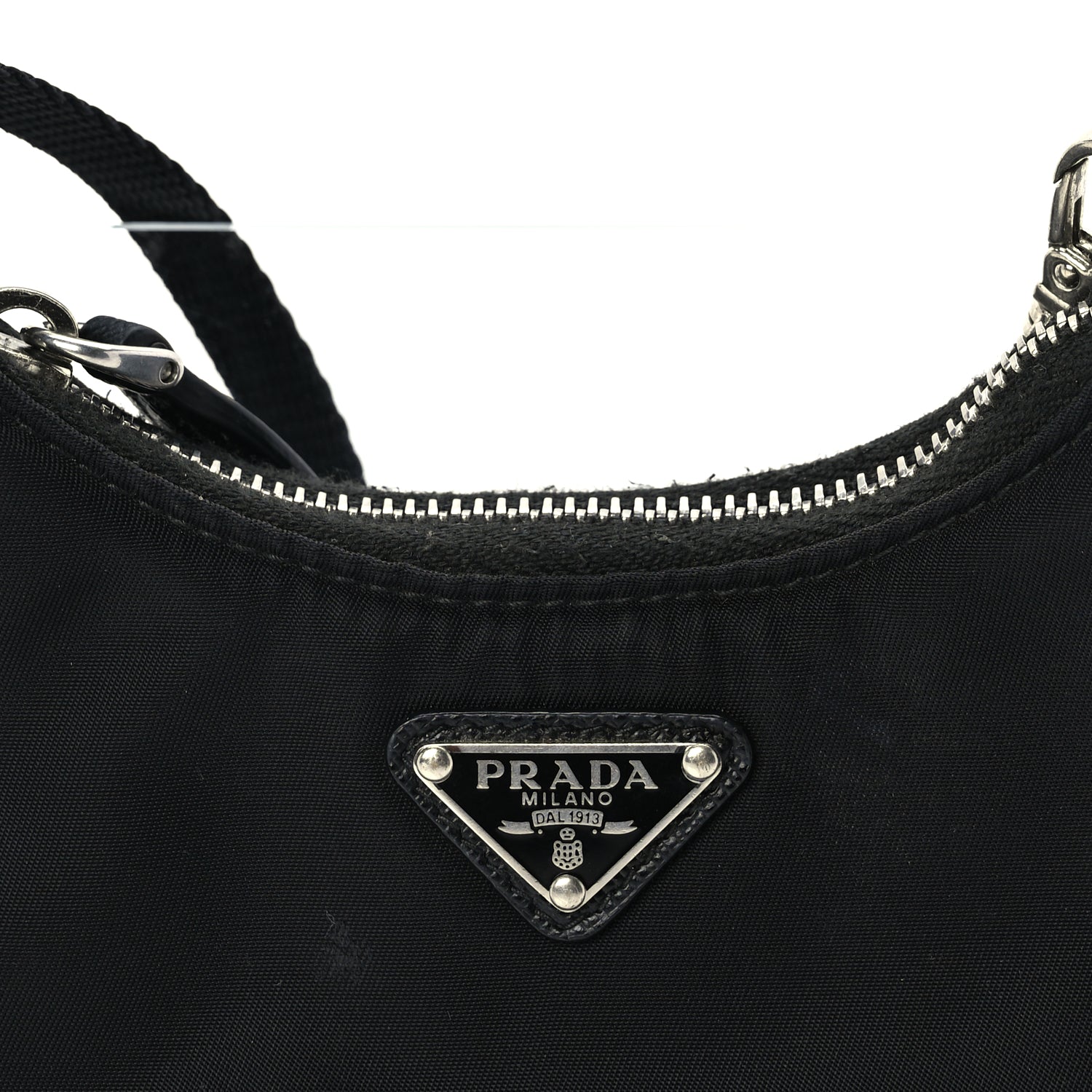 Prada Tessuto Nylon Mini Re-Edition 2000 Shoulder Bag Black