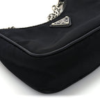 Prada Tessuto Nylon Mini Re-Edition 2000 Shoulder Bag Black