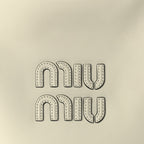 Miu Miu Nappa Ivy Bag Travertine Stone