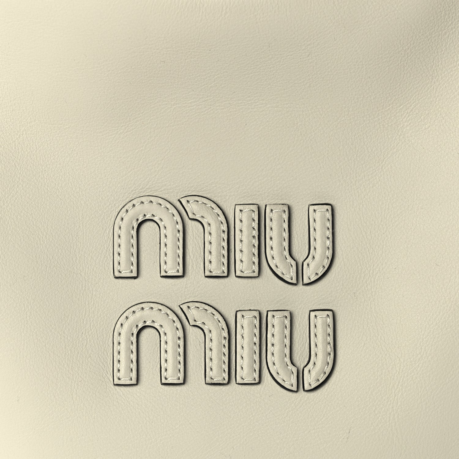 Miu Miu Nappa Ivy Bag Travertine Stone