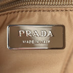 Prada Re-Nylon Vitello Padded Small Flap Shoulder Bag Deserto