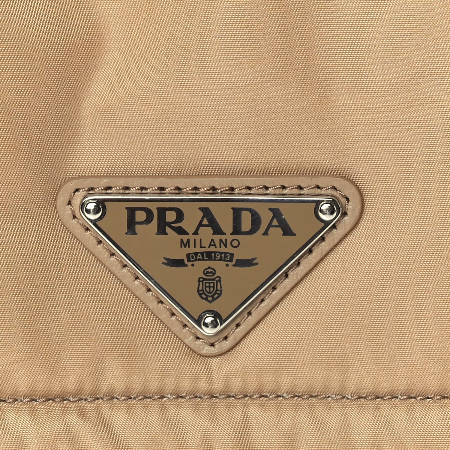 Prada Re-Nylon Vitello Padded Small Flap Shoulder Bag Deserto