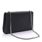 Saint Laurent Grain De Poudre Medium Classic Monogram Kate Satchel Fog