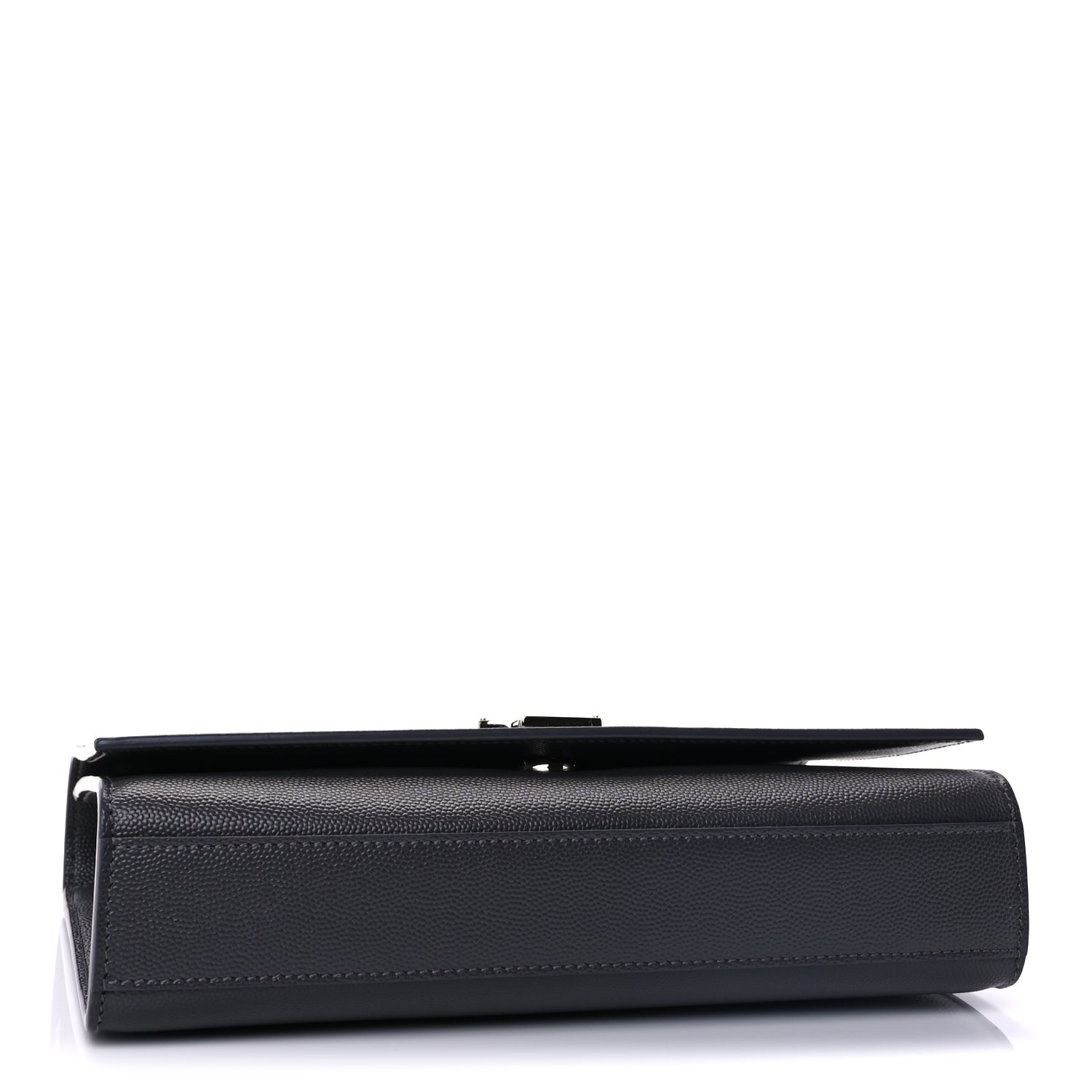 Saint Laurent Grain De Poudre Medium Classic Monogram Kate Satchel Fog