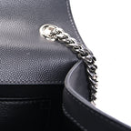 Saint Laurent Grain De Poudre Medium Classic Monogram Kate Satchel Fog