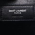 Saint Laurent Grain De Poudre Medium Classic Monogram Kate Satchel Fog