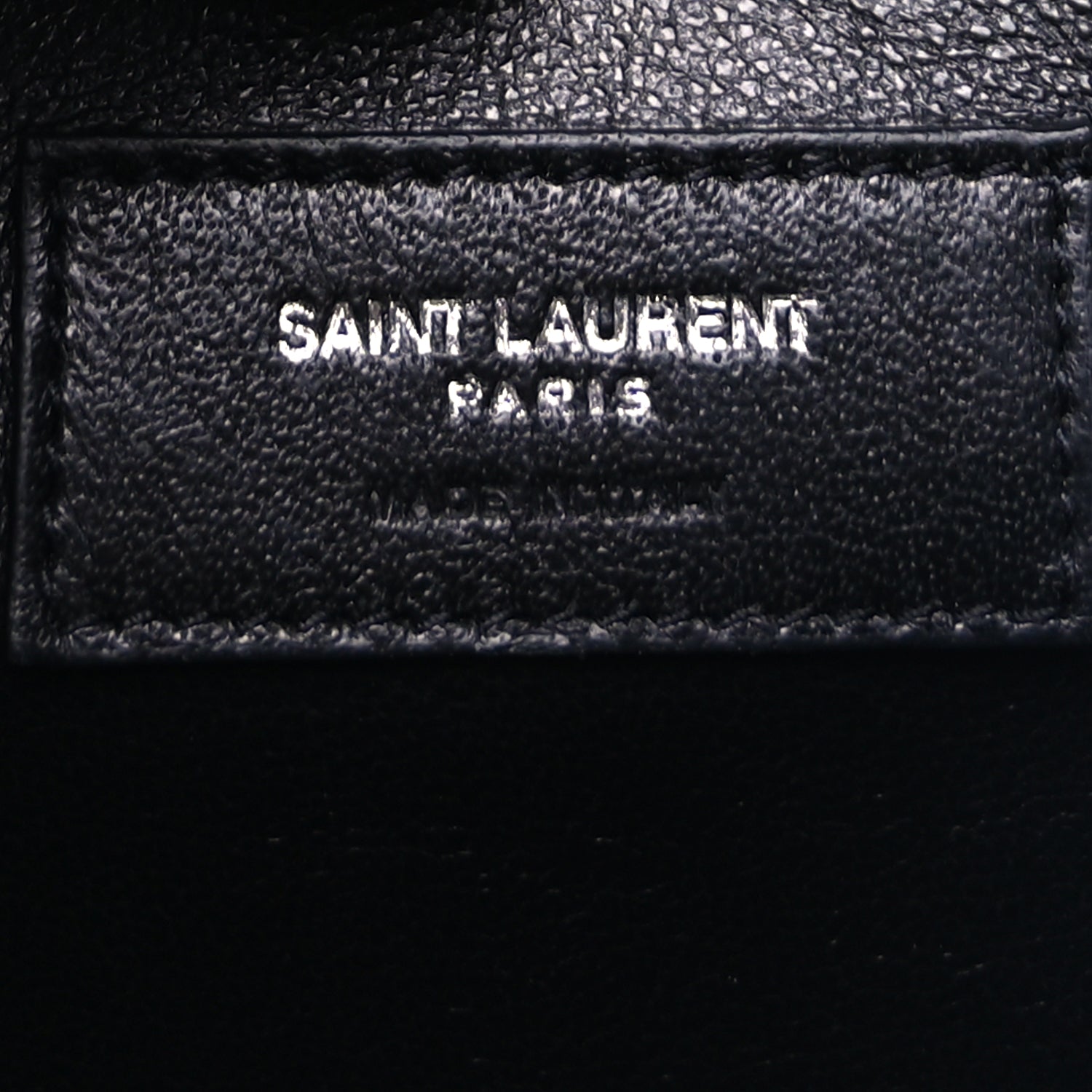 Saint Laurent Grain De Poudre Medium Classic Monogram Kate Satchel Fog