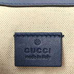 Gucci Calfskin Bee Embroidered Medium Dionysus Shoulder Bag White Blue Hibiscus Red