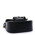 Gucci Azalea Calfskin Web Monochrome Horsebit 1955 Wallet On Strap  Black