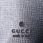 Gucci Azalea Calfskin Web Monochrome Horsebit 1955 Wallet On Strap  Black