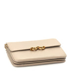 Saint Laurent Smooth Calfskin Le Maillon Satchel Beige