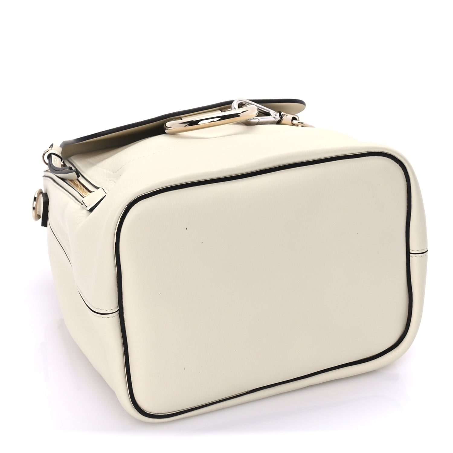 Chloe Suede Calfskin Small Faye Backpack  Off White